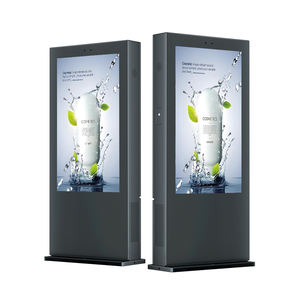 43 55 65 75 inç su geçirmez güneş okunabilir 4K IP65 2500 Nit reklam açık <span class=keywords><strong>Totem</strong></span> ekran LCD dijital tabela ekran - Product Image 1