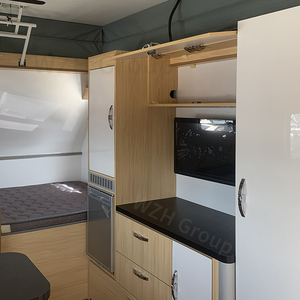 OEM 4x4双轴太阳能房车旅行拖车价格，带铝复合板 - Product Image 5