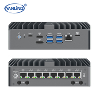 Ordinateur industriel miniature de 14e génération, 8 ports 2,5 G, sécurité réseau ultra-avancée, application 16 Go vidéo, nouveau AU/US/EU