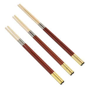 Newell Hot pot Two-stage Replacement Splicing Wenge Wood Portable Wood Folding Chopsticks With Bamboo Disposable Chopstick Head