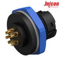 Connecteur étanche à double tête M16 à 3 broches, courant nominal 10A, broches en alliage de cuivre, prise de câble d'alimentation industrielle IP67