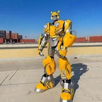 Costume de robot LED lumineux pour location commerciale, léger en EVA, idéal pour les mariages et spectacles d'accueil