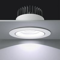 Downlights encastrés LED à spectre complet COB, certifiés ETL, homologués IC, 12W, sans scintillement, à intensité variable, réglables, avec boîte de jonction métallique