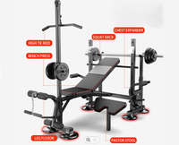 Équipement de fitness Longglory, machine de musculation, banc de musculation pliable et réglable, ensembles de machines de fitness, banc de musculation