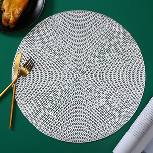 Set <span class=keywords><strong>de</strong></span> <span class=keywords><strong>table</strong></span> en cuir PVC doré et argenté ajouré <span class=keywords><strong>de</strong></span> style designer pour <span class=keywords><strong>table</strong></span> à manger, <span class=keywords><strong>table</strong></span> <span class=keywords><strong>de</strong></span> bureau et vaisselle - Product Image 5
