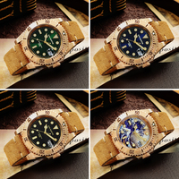 Rts Stock bateau gratuit San martin CUSN8 Bronze cuivre NH35 Bgw9 plongeur 20atm saphir automatique mécanique montre en cuir à vendre