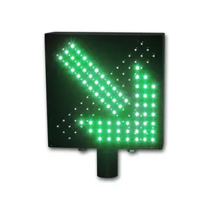 Guida al traffico da 270mm croce rossa freccia verde luce LED segnale freccia stradale segnale di controllo della corsia