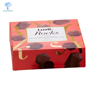 Custom Food Grade Colorful Wedding Chocolate Large <b>Foldable</b> Candy Cufflink Gift <b>Box</b> - Product Image 4