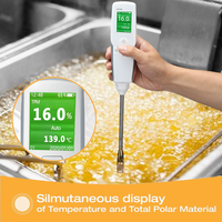 WEIAI Détecteur numérique portable de la qualité de l'huile de cuisson usagée Mesure rapide TPM laboratoire cantine restaurant Testeur d'huile de cuisson