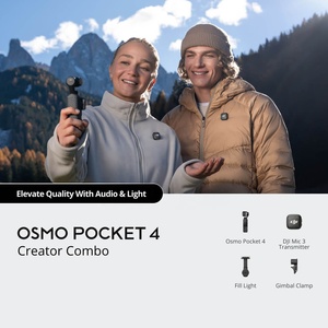 Caméra de vlogging DJI Osmo Pocket 4 Creator Combo, capteur CMOS 1 pouce, vidéo 6K, stabilisation sur 3 axes, caméra portable 4K - Product Image 5