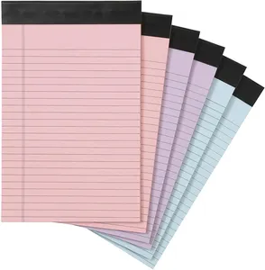 Diverse Kleur Custom Beknopte Stijl Te Doen Lijst Notepad 5 "X 8" Smalle Regeerde Note Memo Pad accpect Aangepaste Magnetische