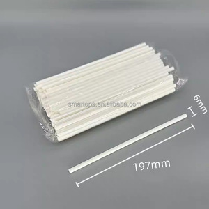 Smartpos Trắng Phân Hủy Sinh Học Uống Giấy Rơm 8*197 Mm 8*210 Mm Giấy Ống Hút Cho Đảng Trang Trí - Product Image 3
