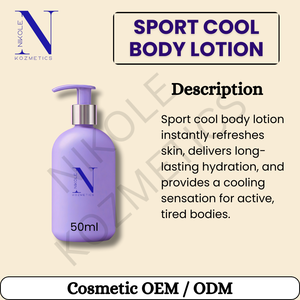 Loción Corporal Sport Cool, Fórmula Refrescante e Hidratante para Piel Activa, Efecto Calmante y Refrescante, Ligera, No Grasosa, para Uso Diario - Product Image 6