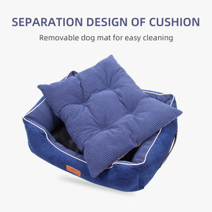 Hundes ofa Hot Sale Luxus Hunde bett Soft Warm Long Plüsch Square Kennel Hunde bett - Product Image 3