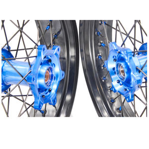 <span class=keywords><strong>Precio</strong></span> de fábrica ruedas de motocicleta personalizadas 3,5*17 delanteras 5,0*17 ruedas traseras <span class=keywords><strong>Supermotard</strong></span> para YAMAHA WR250 WR450 - Product Image 6