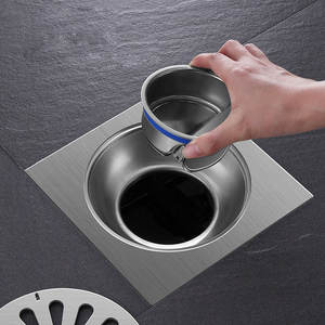 מטבח חדר אמבטיה מודרני נירוסטה אנטי חסימה עמיד בפני חרקים מסנן ניקוז רצפה נגד קורוזיה מרובע התקנה קלה - Product Image 5