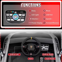 Voiture électrique pour enfants Lamborghini Huracan STO 24 volts avec télécommande, voiture à drift pour enfants Lamborghini