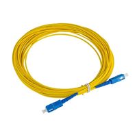 Custom Length Simplex SC UPC to SC UPC Fiber Patch Cord OS2 9/125 Single Mode 2.0mm Yellow Customizable Fiber Optic Patch Cable