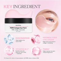 Masque pour les yeux au collagène de marque privée, hydratant, masque pour les yeux en hydrogel doré, patch pour les yeux au collagène PDRN