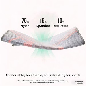 Rodilleras Deportivas de Compresión Delgadas de Spandex y Nylon Elástico, Antideslizantes con Silicona, Cálidas, Transpirables y Tejidas para Baloncesto - Product Image 5