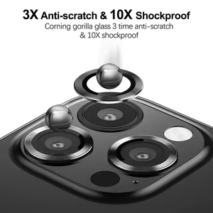 Protezione dell'obiettivo del metallo della fotocamera di prezzo di fabbrica per <span class=keywords><strong>iPhone</strong></span> <span class=keywords><strong>14</strong></span> 13 Pro Max protezione dell'obiettivo dell'anello per <span class=keywords><strong>iPhone</strong></span> <span class=keywords><strong>14</strong></span> Pro Max Glass - Product Image 2