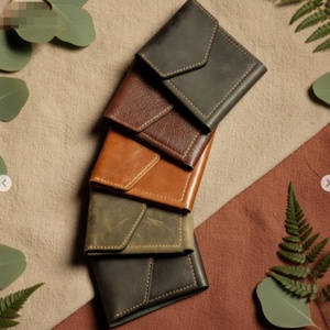 Boshiho Genuine Cowhide Leather Credit <b>Card</b> <b>Holder</b> for Men-Multi-Function RFID Blocking Vintage Zipper Closure - Product Image 4