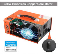 Kompresor Angin Pcp, 4500Psi Kipas Bebas Minyak, Pendingin 12V DC atau 110V AC Kompresor Mati Otomatis Pompa Pcp