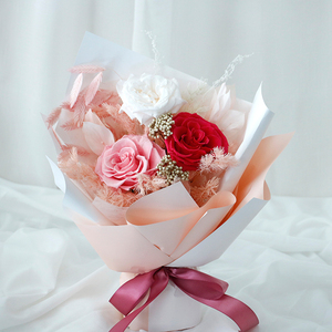 Ramo de Flores Eternas, Productos Terminados, Rosas de Flores Reales, Venta al por Mayor, Envío para Novia, Regalo Premium para el Día de San Valentín - Product Image 4