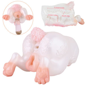 G6615 Simulation Kaninchen Muschi Mastur bator Soft Tight Pocket Pussy Silikon Masturbation Cup Männlich Flugzeug Cup Spielzeug Großhändler - Product Image 1