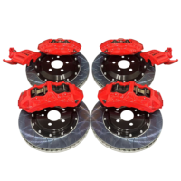 Kit de frein à disque à 2 pièces avec étrier de frein surdimensionné rouge à 6 pistons 380 mm et 4 pistons 355 mm pour Audi A5 A6 A7 A8 Nenz AMG BMW M3 M4 M5