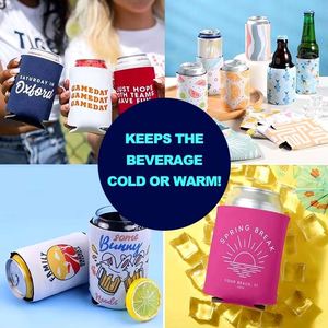 Logo Decorated <b>Beer</b> Cozies Insulated Neoprene Sleeves for Eco-Friendly Events and Large Storage Solutions - Product Image 3
