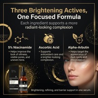 Sérum éclaircissant pour le visage 5 % Niacinamide avec vitamine C et Alpha Arbutin pour les soins quotidiens de la peau et les instituts de beauté