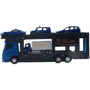 <span class=keywords><strong>TOMY</strong></span> Ensemble de 2 véhicules de police en alliage moulé sous pression à l'échelle 1/5 (camion de remorquage et camion de transport) pour garçons - Modèles de véhicules jouets - Product Image 5