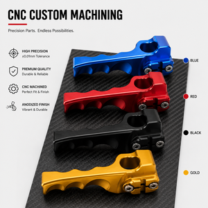 Composants de levier de frein à main réglable en aluminium billette usiné CNC, option en acier inoxydable de qualité industrielle - Product Image 5