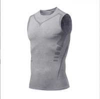 Débardeurs de compression pour hommes, ultra-compressifs, respirants, à séchage rapide, couche de base sans manches