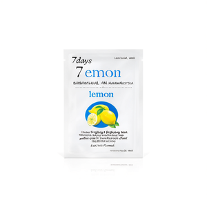 Mascarilla Facial Revitalizante y Aclarante de Limón 7days, para Todo Tipo de Piel, Cuidado Diario, Fórmula K Beauty - Product Image 2