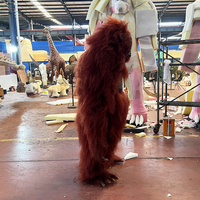 Costume de gorille rouge animatronique grandeur nature à vendre