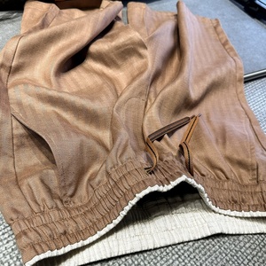 Premium LP Style Men's Linen Lyocell <b>Shorts</b> <b>Old</b> Money Vintage Drawstring Loose Fit Summer Casual Trousers Custom Logo OEM - Product Image 2