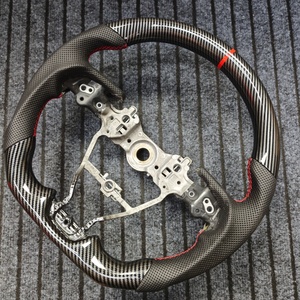 Volante de Cuero Premium con Fibra de Carbono para Camry 2018-2021 y 2023, LED, Costuras Personalizadas, Color, Forma de D - Product Image 3