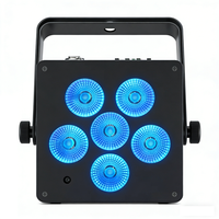 Éclairage de scène LED rechargeable en gros, portable, alimenté par batterie, avec télécommande pour DJ, fête, location d'événements
