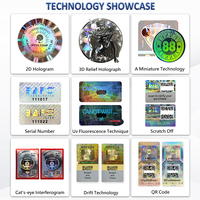 Stiker Hologram Prisma 3D Anti Pemalsuan dengan Segel Keamanan Khusus - Stiker Label Hologram Sertifikat Anti Pemalsuan