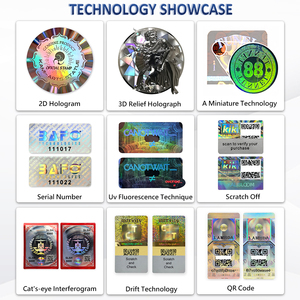 Tùy chỉnh an ninh Làm xáo trộn hiển nhiên 3D Hologram lăng trụ sticker-chống hàng giả giấy chứng nhận ba chiều Nhãn dán nhãn - Product Image 5