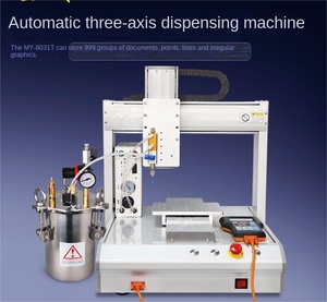 Robot dispensador de gule de escritorio de 3 ejes completamente automático silicona/resina epoxi AB/máquina dispensadora de pegamento UV - Product Image 3