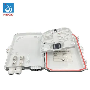 Odi Hsgq Ftth 8 Core Plastic Fiber Toegang Terminal Box 8 Poorten Waterdichte Rubberen Wartel Gpon Onu Glasvezel doos Fdb/Atb