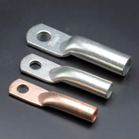 Cosses de câble à sertir en cuivre non isolées de type tube, série DTG, 16 mm, 25 mm, 35 mm, pour usage industriel, 250 V
