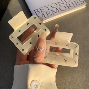 Pince à <span class=keywords><strong>cheveux</strong></span> BELLE WORLD personnalisable en acétate dégradé sirène, taille moyenne, style coréen élégant, pince requin de luxe pour <span class=keywords><strong>femme</strong></span> - Product Image 1