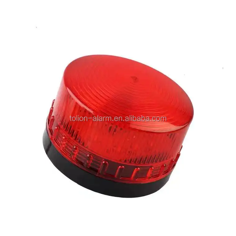 12 V Alarm Lampu Strobo Light untuk Sistem Keamanan Rumah Merah