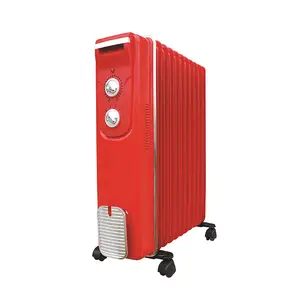 Calentador eléctrico de 2000W para habitación, radiadores de aceite, 7 aletas/9 aletas/11 aletas/13 aletas con ventilador turbo disponible