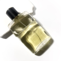 Flacons d'huiles essentielles vides, transparents, uniques, de forme rectangulaire, flacon de parfum en verre 100 ml, flacon de parfum avec vaporisateur, avec boîte