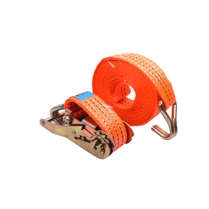 格納式ヘビーデューティー2000kg CE認証高強度ポリエステルラチェットタイ1.5インチ38mmダブルJフックストラップ - Product Image 4